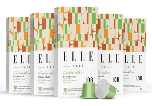 Cápsulas De Café Espresso Elle Cafe Colombia - 50 Unidades,
