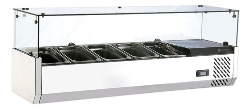 Salad Bar Acero Inox Italy 5 * 1/4 Gn C/recta De Francesco