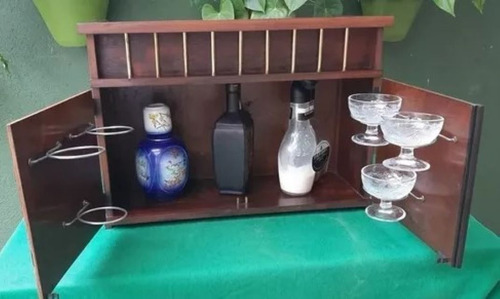 Bar Antigo Barzinho Em Jacaranda De Mesa Ou Suspenso (Usado)
