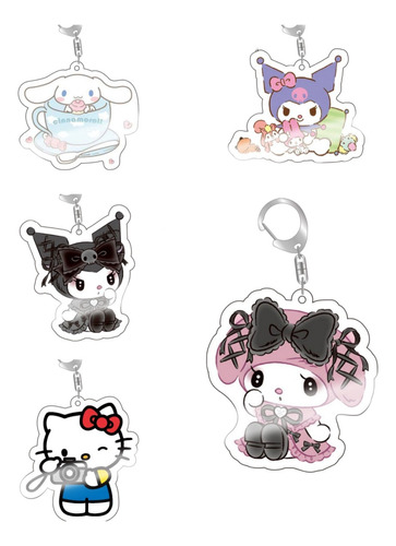 Llaveros Hello Kitty Y Personajes De Sanrio 5pcs