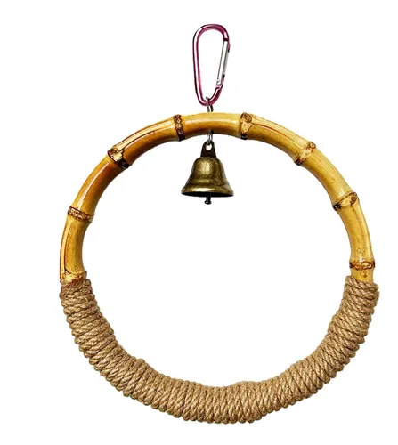 comprar De Anillo De Pájaro Anillo De Jaula De Pájaros De Bambú Jugu