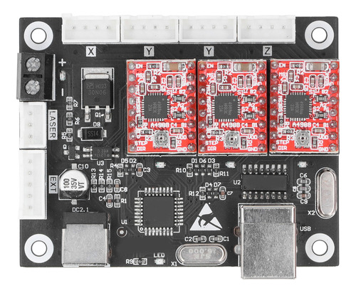 Máquina De Grabado Cnc Con Tablero De Control Láser De 3 Eje