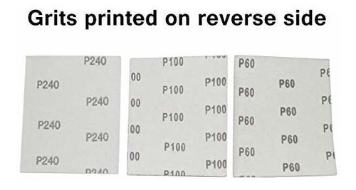 60 Hoja Papel Lija 1 4 Para Lijadora Palma Incluye 20