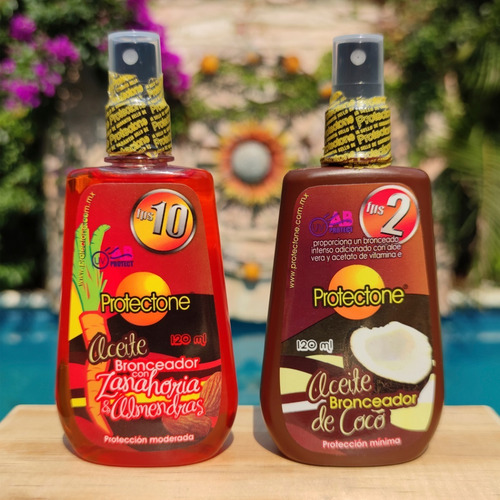 Aceite Bronceador De Coco Y Zanahoria Protectone