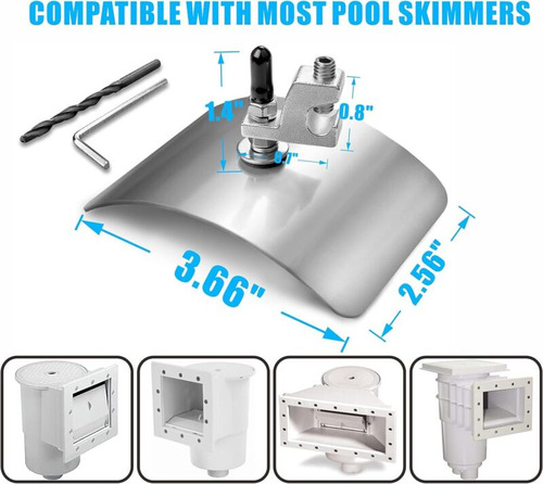 Above Ground Pool Skimmer Bonding Plate - Stainless Stee Cci