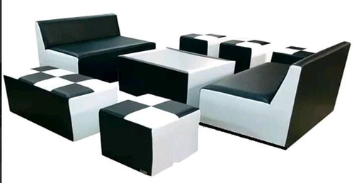 Juego De Sala Lounge Puffs Sillones Muebles Modulares