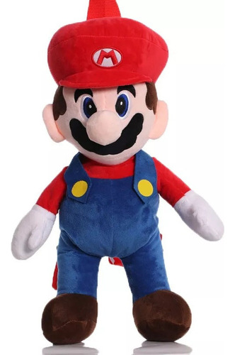 Super Mario Mario Mochila Peluche Muñeca Cumpleaño Regalo