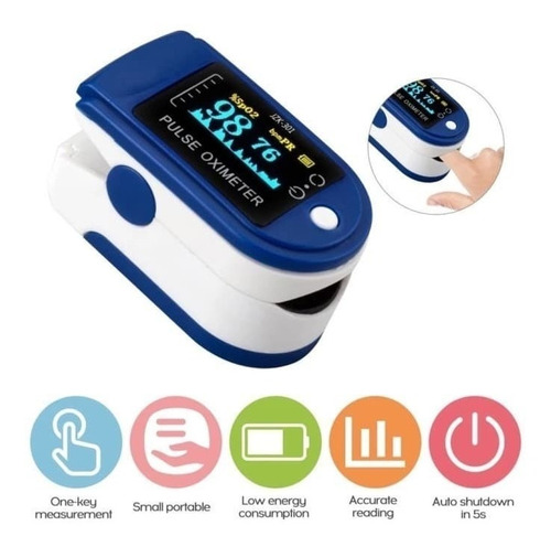 Pulsometro Oximetro Medidor Oxigeno Cardiaco Finger Albiazul