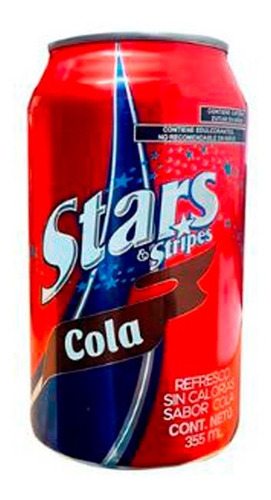 Refresco Stars Stripes 355ml Disfrutalo!