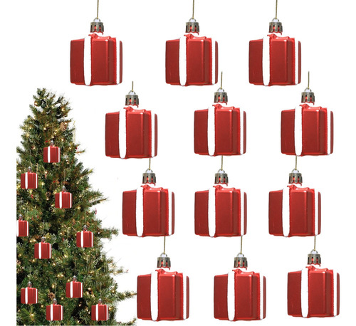 / 12 Colgantes Pintados For Decoración De Árboles De Navidad