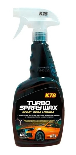 K78 Cera Rapida Brillo Final Con Gatillo Turbo Spray Wax