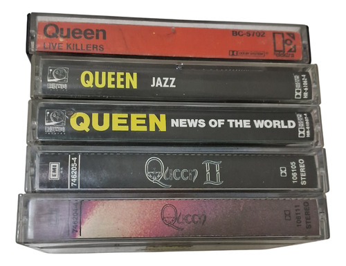 Queen Lote 5 Cassettes Usa Chile Re Edición