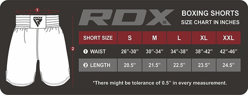 Short Boxeo Rdx Rojo M