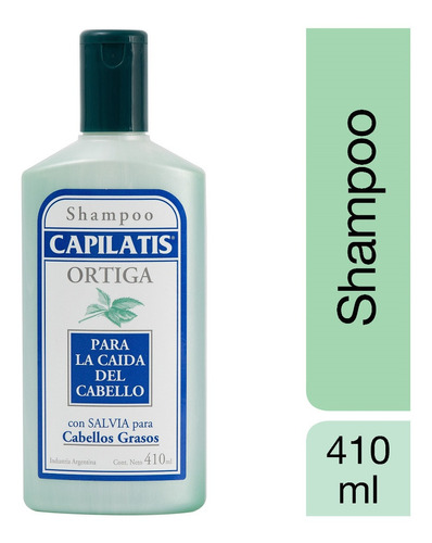 Shampoo Capilatis Caída Pelo Graso Ortiga Salvia 410 Ml