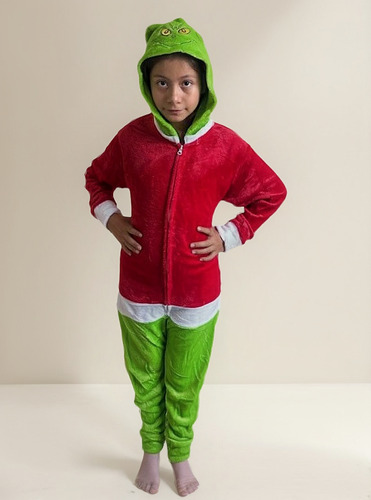 Pijama Mameluco De Grinch Navidad, Infantil, Unisex