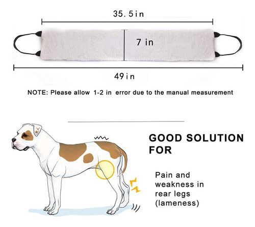 Arnés De Apoyo Para La Cadera De Las Patas Traseras De La