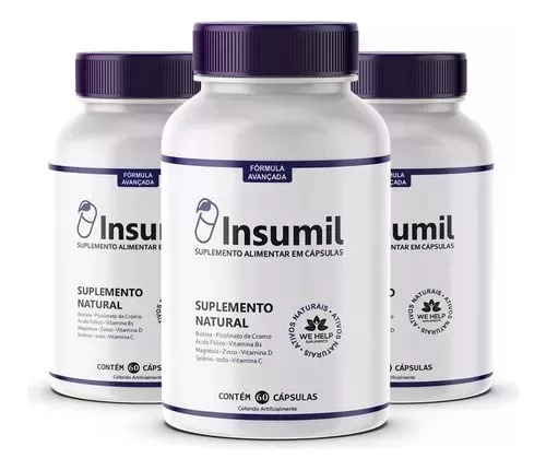 Suplemento Insu Mil Vitanimas e minerais de Insumil - cápsula