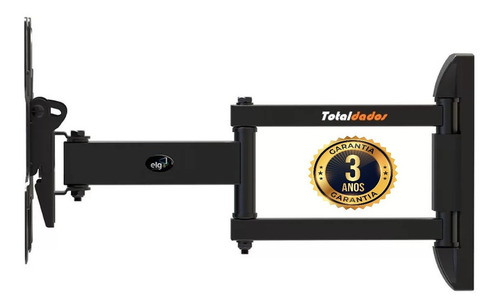 Imagem 4 de 7 de Suporte Tri Articulado Tv 15 A 43 Full20 Pro Plana Curva 30k