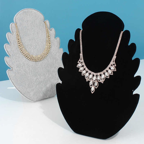 Imagen 3 de 10 de Exhibidor Redondo Tabla L Terciopelo Cadenas Pulsera Joya