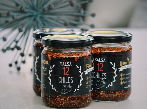 Salsa Macha 12 Chiles 390g Artesanal Natural Sin Conservador