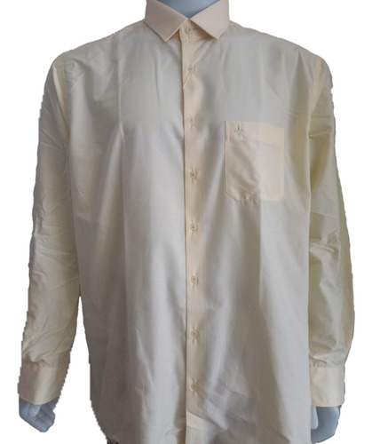 Camisa Social Ml Tricol Bege Comf Original Dudalina Ref:0306