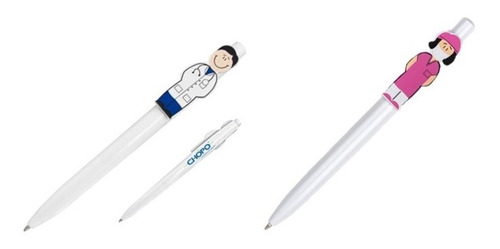 Imagen 1 de 2 de Paquete De 10 Bolígrafo Con Figura De Doctor O Doctora