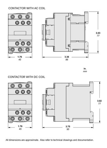 Imagen 4 de 4 de Contactor Schneider Lc1d18f7 De 18a Con Bobina De 110 Vca