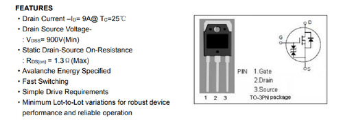 2x Transistor Mosfet K3878 2sk3878 Inversor Laston Xp-200d