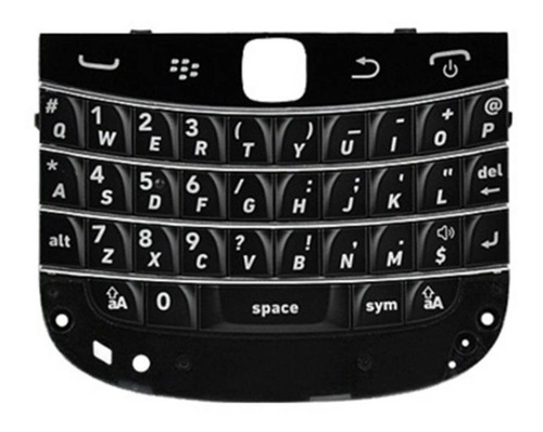 Teclado Blackberry 9900 Bold Negro Y  Blanco Repuesto
