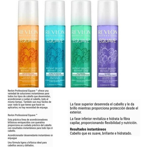 Spray Bifasico Acondicionador Revlon Equave