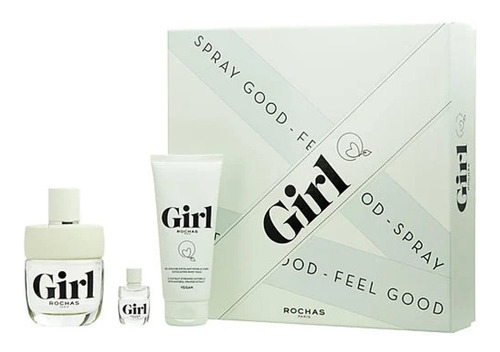 Girl Edt + Mini Talla + Exfoliating Shower Gel Rochas Set