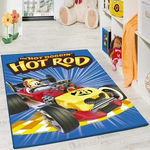 Alfombra Carpeta Infantil Disney Mickey 67x120 Antidesliz D1