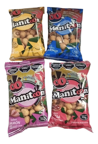 Mani Japones Manitoon 70gr X12 Unidades Sabor Pizza