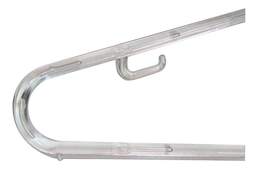 Imagem 3 de 6 de 200 Cabides Acrílico Transparente Linha Profissional