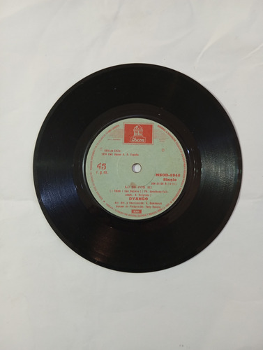 Vinilo Single De Dyango .-nostalgia ( F100 (Usado)