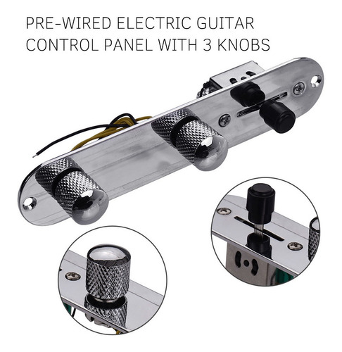Tele Guitarra Telecaster Placa De Control Panel Y Perillas