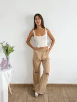 Comprar Palazo Rústico Benka Taipei Amplio Con Tajo Pantalón Mujer