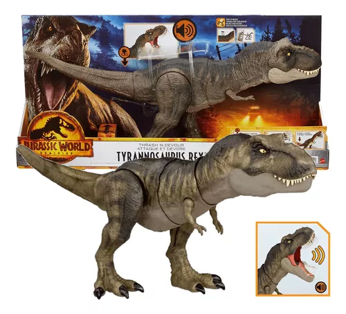 Kit Cabeça Dinossauro Tiranossauro Rex com Miniaturas Dino