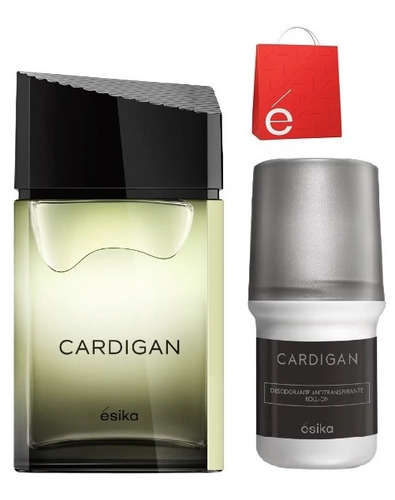 Perfume Cardigan Ésika 90 Ml + Desodorante + Bolsa De Regalo