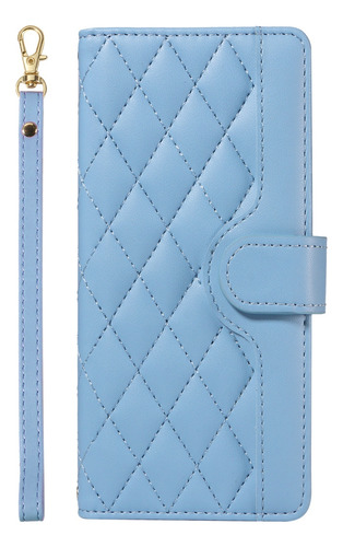Funda Tipo Cartera De Piel Sintética Con Tapa Para Samsung Galaxy Serie S Con Pulsera, Correa Para El Hombro, Ranura Para Tarjetas, Soporte, Etc., Col