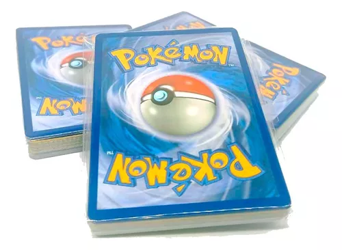 Pack 40 Cartinhas Pokémon Folha de Ouro Lendário sem Repetir