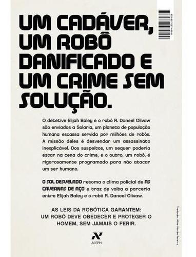 O Sol Desvelado - Vol. 2, De Asimov, Isaac. Editora Aleph, Capa Mole Em Português