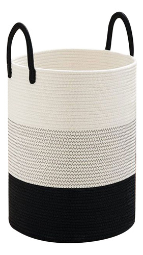 Cesta Para Ropa Sucia Tejida Con Cuerda (l-4), Para Guardar