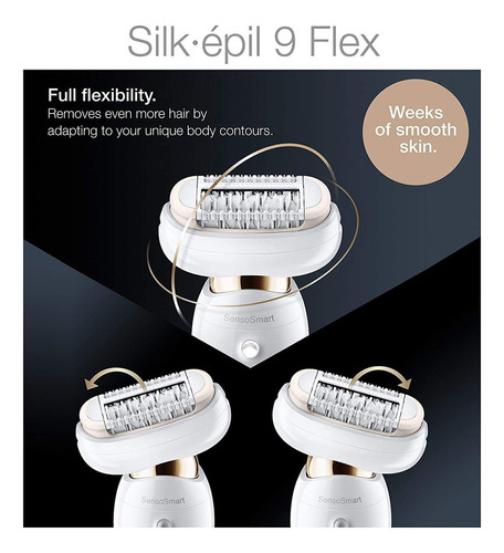 Braun Epilator Silk-épil 9 Flex 9-300 Beauty Set, Facial Hai