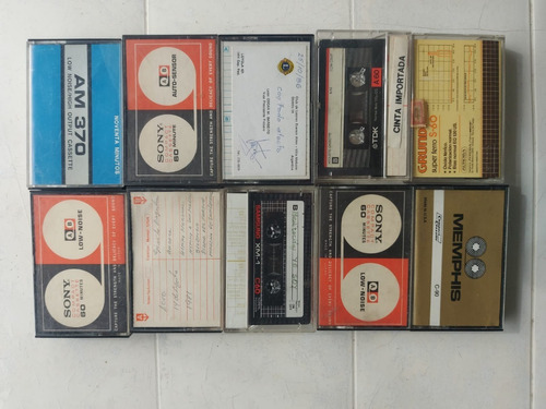 Lote De 10 Cassettes Grabados , Solo Una Grabacion Tienen