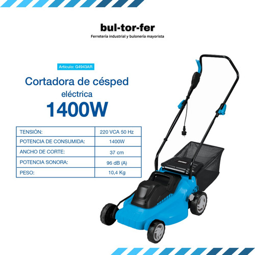 Imagen 3 de 9 de Combo Bordeadora Gamma 300w + Cortadora Cesped Gamma 1400w