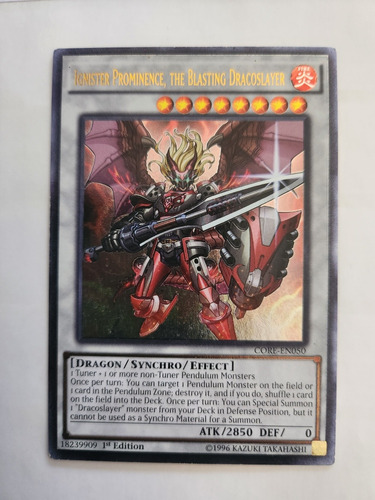 Yugioh! Ignister Prominence, The Blasting Dracoslayer Utr