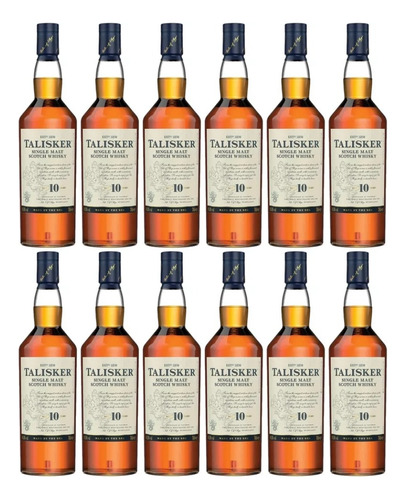 Whisky Talisker 10 Años 750ml X12 Zetta Bebidas