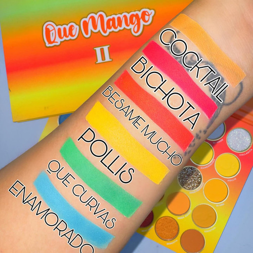 Paleta De Sombras Que Mango Ii Prolux 35 Tonos 100%