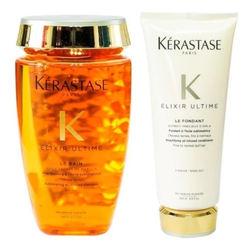 Kerastase Elixir Kit Shampoo 250 + Acondicionador + Cuotas